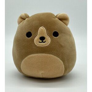 Squishmallow 4” Box Set Brown Bear Grizzly Baron Omar Greta from Kellytoy Htf